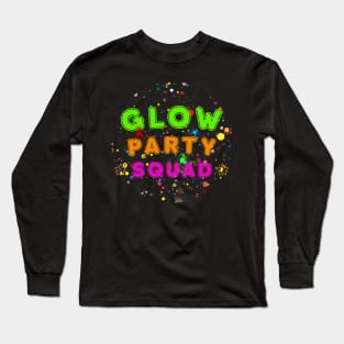 Party Squad Paint Splatter Effect Long Sleeve T-Shirt